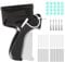 ilauke Etikettierpistol Flex Clip Pistole für Kleidung,Quick Clothing Fixer Stitchy Quick Clothing Fixer mit 5 Nadeln,3000 Plastiknadel,Micro Stitchy Pistole Gun for Clothes Stitching Werkzeug,Schwarz