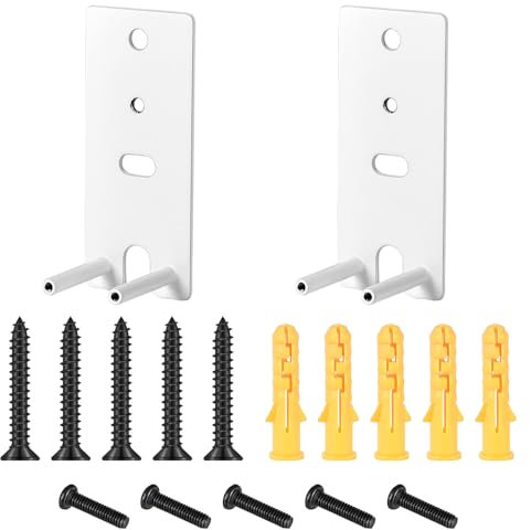 1 Pair Wall Mount Brackets, Surround Speakers Wall Bracket Replacement, Compatible with Bose Surround Speakers 700 and Lifestyle 650 Home Entertainment System, White