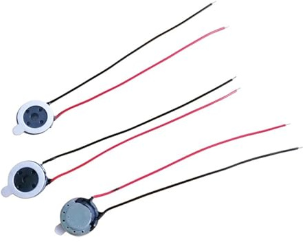 eufeifeiegds Akustischer Lautsprecher F10, 10 mm, rund, for Tablet, Telefon, MP3, Lautsprecher, 1 W, 8 Ohm, Dicke 3,5 mm, mit Drähten, DIY-Audiozubehör(100pcs 10mm speaker)