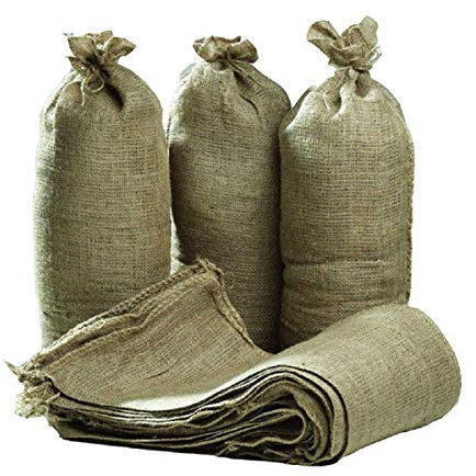 Hessian Sand Bags with Ring Ties 750x325mm (Qty Discounts) Flood Protection Sack (15)