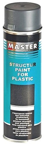 Troton STRUKTURLACK GRAU 1 x 500ml 1K SPRAY KUNSTSTOFF PLASTIK LACK STRUCTURE PLASTIC PAINT