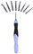 9 in 1 Wiederaufladbare USB Light Up Häkelnadeln, LED Dimmbare Häkelnadeln mit 9 Austauschbaren Köpfen, 2,5 mm - 6,5 mm Häkelnadel mit Licht, für Frauen/Mama(violetter Griff)
