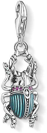 Thomas Sabo Damen Charm-Anhänger Käfer 925 Sterling Silber 1808-390-7