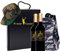 Caja Regalo Vino - Pack de 2 Botellas de Crianza + Regalo Al Mejor Cazador + Kit con Gorra y Mochila de Camuflaje para Caza - D.Origen Olite Navarra - Ideal para regalar