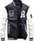 FTCayanz Herren Baseball Mantel Jacken Langarm Bomberjacke Winterjacke Stehkragen Freizeit Fliegerjacke Übegangsjacke Weiß XXL