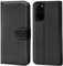 Verco Handyhülle für Galaxy S20+ Hülle, Schutzhülle für Samsung Galaxy S20 Plus Tasche PU Leder Flip Case Brieftasche - Schwarz