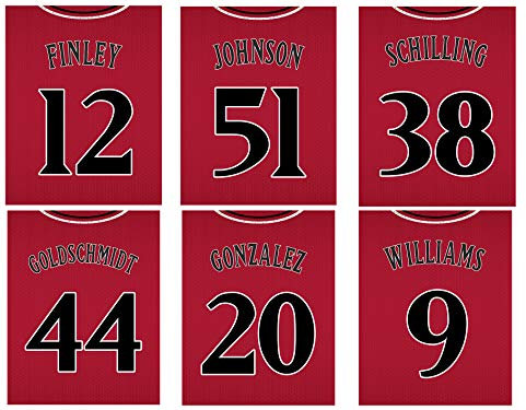 Arizona Diamondbacks MLB Poster-Set, Vintage Trikots, 20,3 x 25,4 cm, seidenmatt