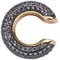 XENOX Ohrringe XS2042G Damen Ohrstecker Ear Cuff Silber 925 Gold schwarz