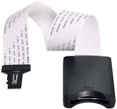 Chenyang Memory Card Kit Micro-SD TF Male to SD Female Extension Soft Flat FPC Cable Extender 25cm