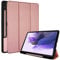 TECHGEAR Smart Coque Compatible avec Samsung Galaxy Tab S7 FE, Tab S8 Plus, Tab S7 Plus 12,4 Pouces, Coque Smart Case Stand Trois-Pli avec Protection d'Angles [Auto Réveil/Sommeil] - Or Rose