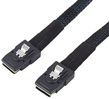 WLGQ SFF-8087 Mini SAS 36Pin Male to Male MiniSAS Server Hard Disk Raid Data Internal Cable 1M(3.3FT)
