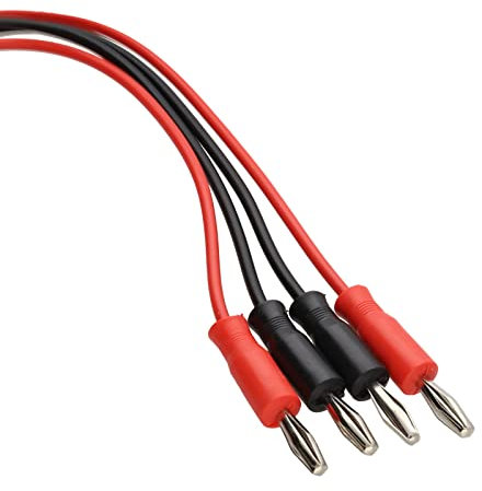 kenable Multimeter, 60 V, Messleitungen, 2 x 4 mm Bananenstecker, rot und schwarz, Kabel, 1 m