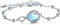 POPLYKE Sterling Silber Verstellbar Mondstein Filigran Infinity Armbänder Mondstein Schmuck für Frauen
