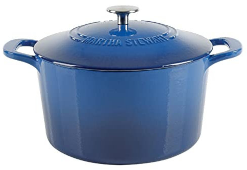 Martha Stewart Gatwick 7 Qt ECI Dutch Oven - Classic Blue