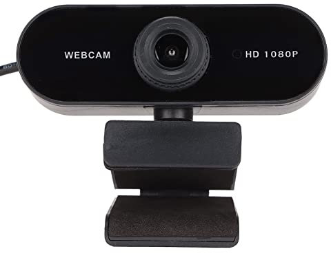Lazmin112 HD Webcam, 1920x1080 30 FPS, 360° Sichtfeld, USB Plug Play, für Video, Chat, Win10/7/Vista/XP/Android/iOS/Linux