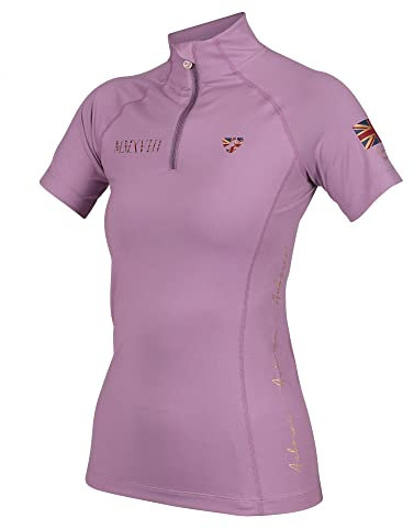 Aubrion Shires Team Womens Short Sleeve Baselayer - Mauve XS