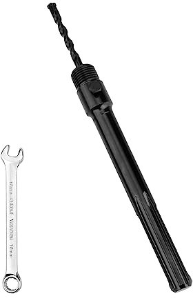 Rallonge SDS MAX de 330 mm et foret de centrage à 4 tranchants 8 x 110 mm, guide de scie cloche murale pour couronne de forage