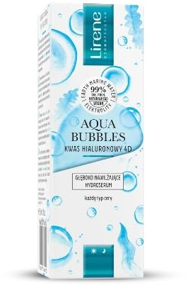 Lirene Aqua Bubbles Hyaluronic Acid 4D Deep Moisturising Hydroserum, 30 ml - Langfristige Gültigkeit!