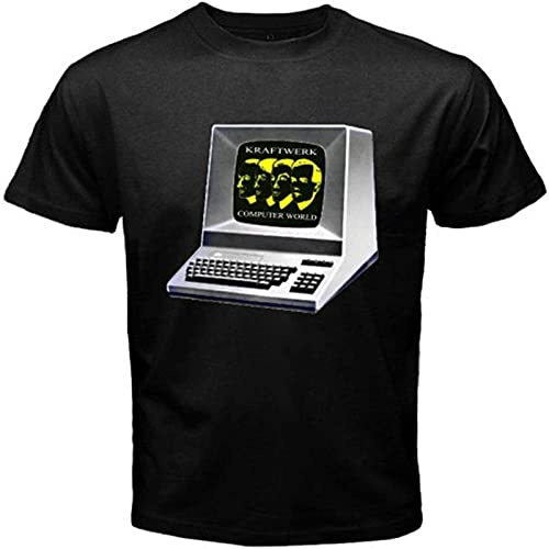 jargon Kraftwerk Computer World Electro Men's Fashion Graphic Tee T-Shirt Black M