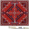 Tama TDR-SW - Alfombra para batería (180 x 200 cm, 1 par), color rojo