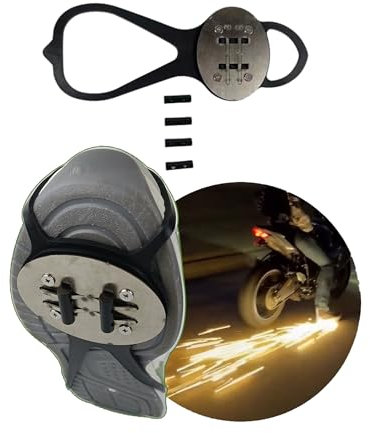 Outdoor Flint Skateboarding Fahrrad Fuß Bremse Funken Schleifen Boden Motorradsohle Schuhabdeckung Skateboard Flint Set (1)