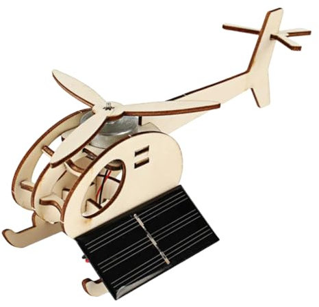 HEMOTON Hubschrauber Selber Bauen Helikopter Spielzeug Kinder Spielset 3D-Puzzle DIY-Handwerk Handgefertigter Helikopter Aus Holz Rätsel Für Kinder Modellbausätze Gizmo Handbuch Schüler