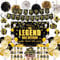 Happy Retirement Ballon-Party-Dekorationen – 51 Stück The Legend Has Retired Backdrop, Happy Retirement Banner, Pom Pom Blumen, Retirement Thema Wirbel, Happy Retirement Cake Topper,