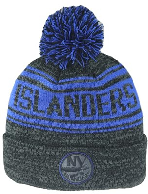 ZHATS Unisex-Erwachsene NHL Officially Licensed Pom Snag Beanie-Mütze, Schwarz, Einheitsgröße