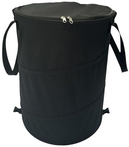 Collapsibles Camp Trash Can | 37L Reusable Pop Up Garden Bin | Yard Waste Bags | Car Trash Bin | Portable Leak Proof Car Rubbish Bin | Traveling Vehicle Waste Basket | Rubbish Container With Lid
