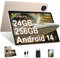 Tablette 11 Pouces Android 14 Tablette - 24 Go+ 256 Go(TF Extensible 2To), Octo-Core T606,11 Pouces, 8000 mAh,13 MP+5 MP, Widevine L1, 5G+2.4G Wi-FI, WIFI 6, GPS, GMS avec Cas Tablette Tactiles - Gold