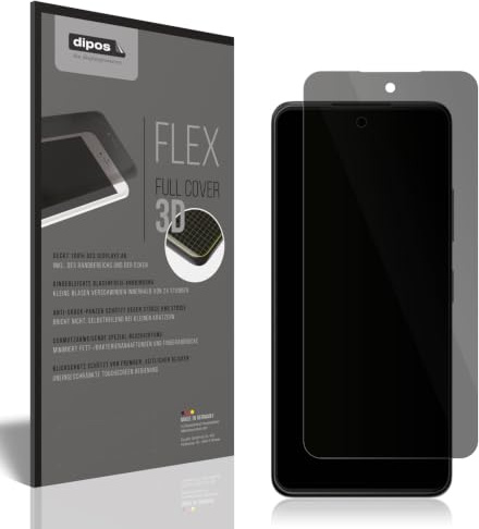 dipos FLEX Blickschutzfolie für ZTE Blade V60 Vita | Privacy Displayschutz matt, 2-Wege Sichtschutz, Full Cover, selbstheilend, blasenfrei, Fingerprint-kompatibel, selbstklebend