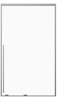 Vente-unique-Porte de douche coulissante - Verre trempé 8 mm - 120 x 200 cm - Coloris Gun métal - COVINGTON