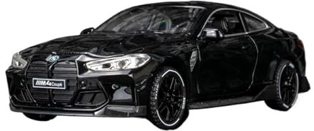1:32 Für BMW M4 Coupé Sportwagenmodell Aus Legierung, Metalldruckguss-Spielzeugautomodell, Sound- Und Lichtsimulation, Sammlung, Geschenk Modellauto(Schwarz)
