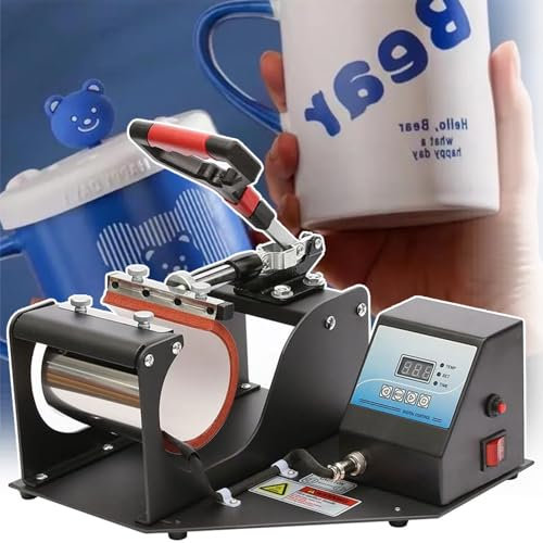 Mug Heat Press Machine, for Heat Transfer Printing On 11oz Mugs, with Digital Control, Sublimation Mug Press Printing for Latte Mugs, Durham Mugs, Money Boxes, Beer