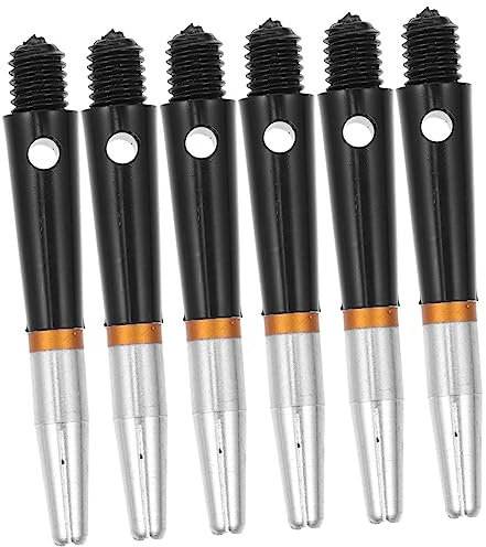 VICASKY 6pcs Rotary Aluminum Shafts Darts Accessories Replacement Stems Game Supplies Parts Toys for Professional Dart Flights