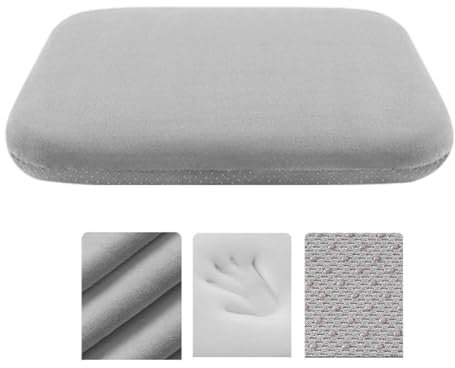 Piceioep Weiche Stuhlauflage aus Memory-Schaum, rutschfeste Sitzpolster für Schreibtischstühle und Fahrzeuge, lindert Ermüdung des unteren Rückens