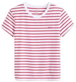 Perfect Tee Emily Stripe Bright White Ur