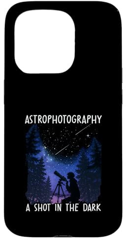 Astrophotography Forest Skywatcher With Telescope Case for iPhone 15 Pro