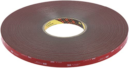 3M GPH-110GF Schaumstoff Klebeband doppelseitig, Grau, Stärke 1.10mm, 12.0mm x 33.0m, 37 N/cm