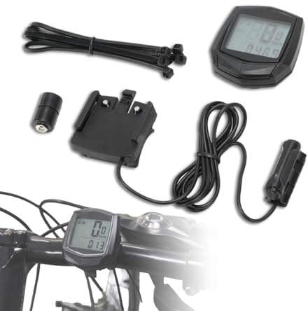 Fahrradcomputer, Fahrradkabellettsrad Tischfahrrad -Kilometerzähler englischer Tachometer -Zyklus -Teil für Mountain Road Bike