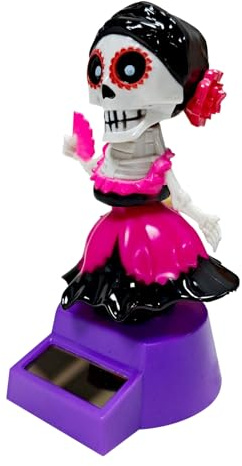 Halloween Dekoration für,Auto-Dekoration Für Armaturenbrett | Solarbetriebene Wackelkopf Figur Deko Für Auto Zuhause Computer