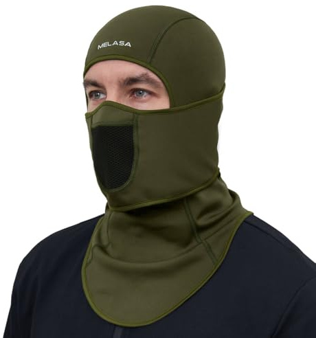 MELASA Sturmhaube Winter, Winddichte Balaclava mit Warme Fleecefutter für Herren Damen, Atmungsaktiv und Weich Skimaske für Skifahren Fahrrad Motorrad Snowboarden Eisfischen