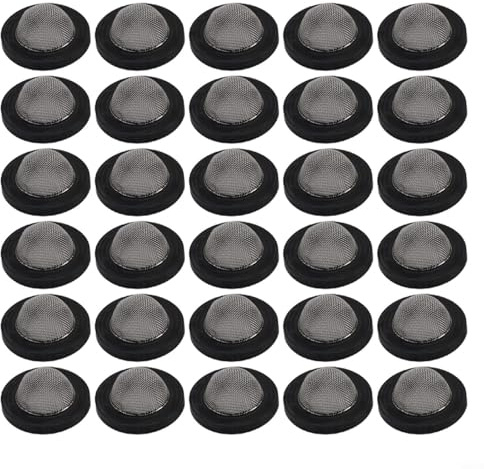 Shower Head Gasket Seals with Mesh Filter, Thermostatic Mixer Valve Replacement Washers, Bathroom Faucet Connection Accessories(30pcs)