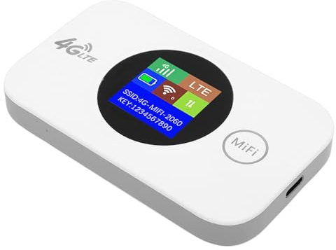 ZDAGELD Tragbarer 4G-WLAN-Router, Mobiler 300-Mbit/s-4G-LTE-Hotspot mit SIM-Kartensteckplatz für Reisen, Camping, Outdoor-Geschäfte