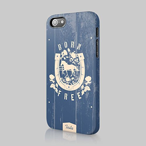 Tirita Phone Case Compatible with iPhone 6 & 6s Hard Cover Western Horses Cactus