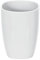Spirella Pure White Zahnbecher Badaccessoires, Polystyrene, 10 x 7.5 x 7.5 cm
