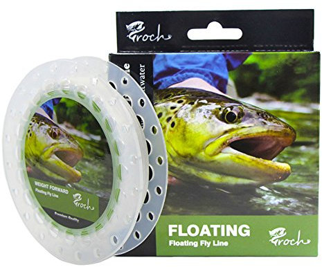 Croch Weight Forward Fliegenfischschnur WF 3F 4F 5F 6F 7F 8F 30,5M + Trägerschnur + 2,7m Vorfach