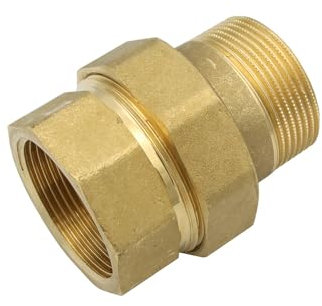 Stabilo-Sanitaer Messing Fitting Verschraubung 1 1/2 Zoll DN40 IG/AG Rohrverschraubung Gewindefitting