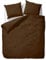 ETÉREA Mako Satin Bettwäsche 240x220cm + 2X 80x80cm - Ganzjahresbettwäsche Bettbezug Unifarben - Bettwäsche Set 240x220cm Bettbezug + 80x80cm Kissenbezug Mako Satin 3teilig - Made in Green - Braun