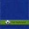 Manutextur Duschtuch mit Namen - personalisiert - Motiv Sport - Fußball - viele Farben & Motive - Dusch-Handtuch - Royalblau - Größe 70x140 cm - persönliches Geschenk mit Wunsch-Motiv und Wunsch-Name